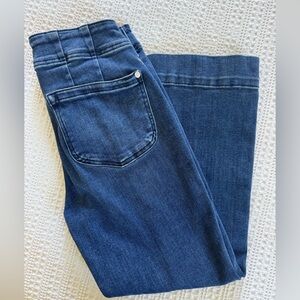 Pilcro Dark Blue Flare Jeans